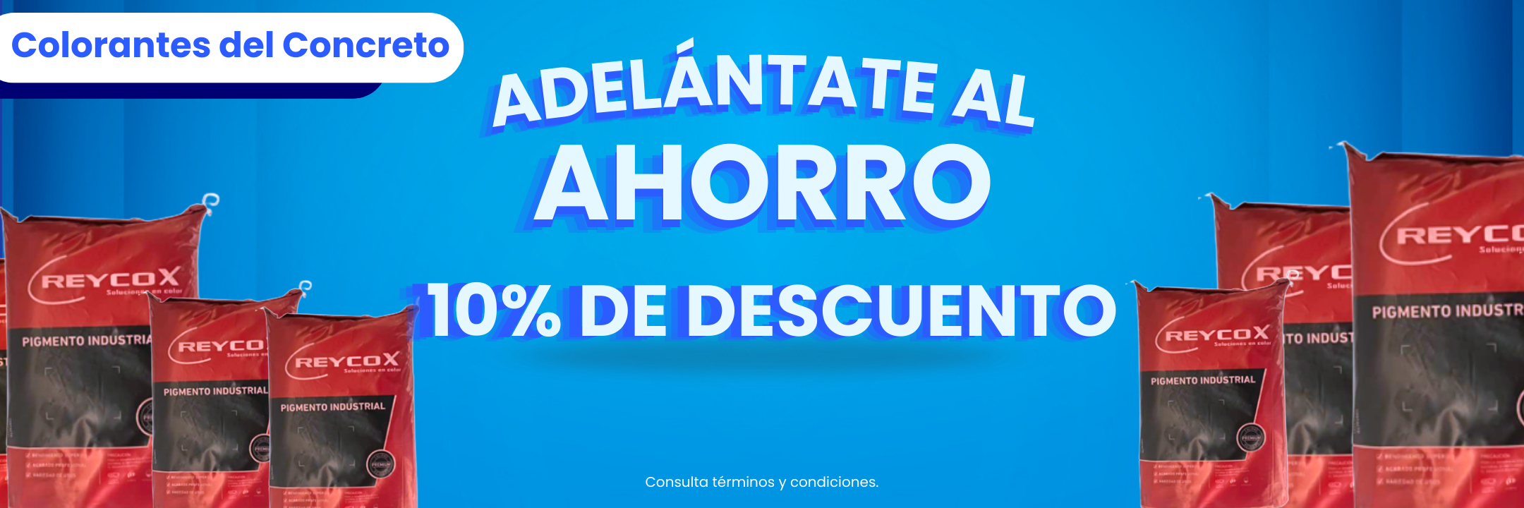 Adelántante al ahorro - Colorantes del concreto