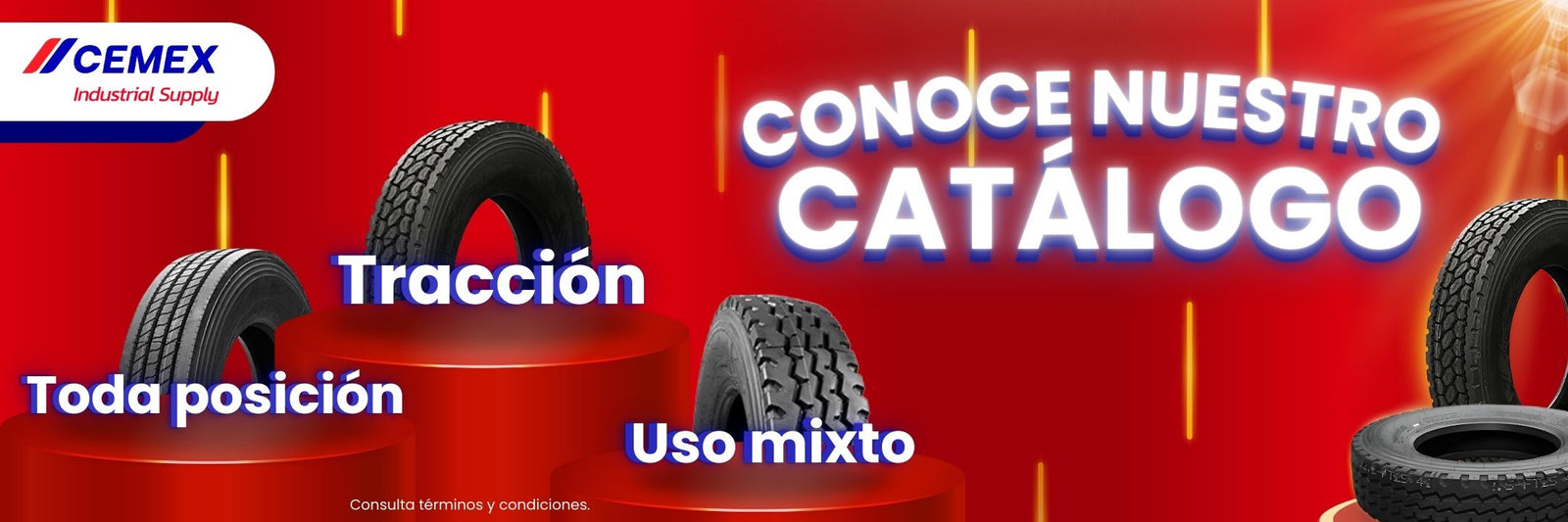 Banner del catálogo de la tienda en línea de CEMEX Supply