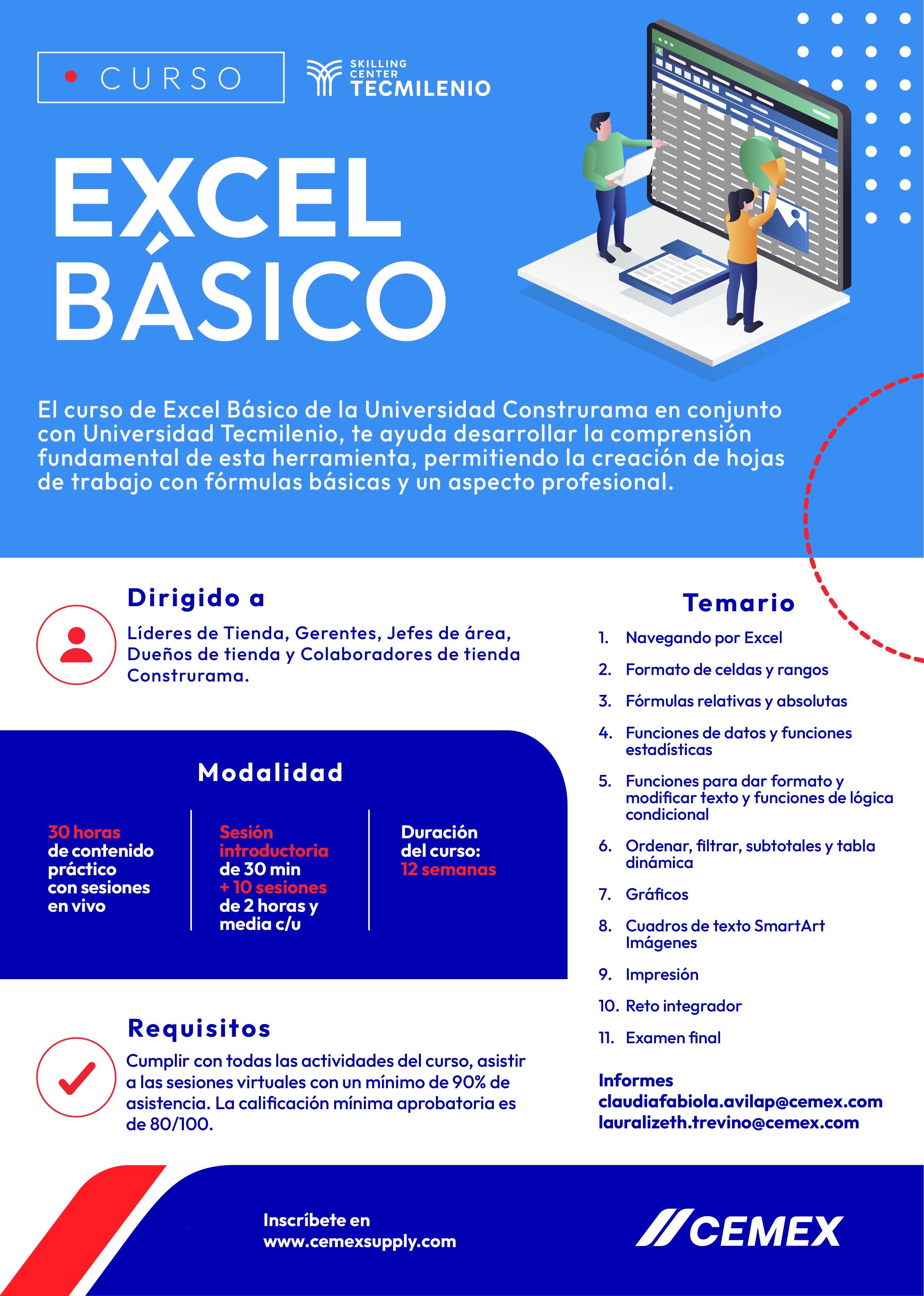 CURSO DE EXCEL BASICO - Universidad Construrama