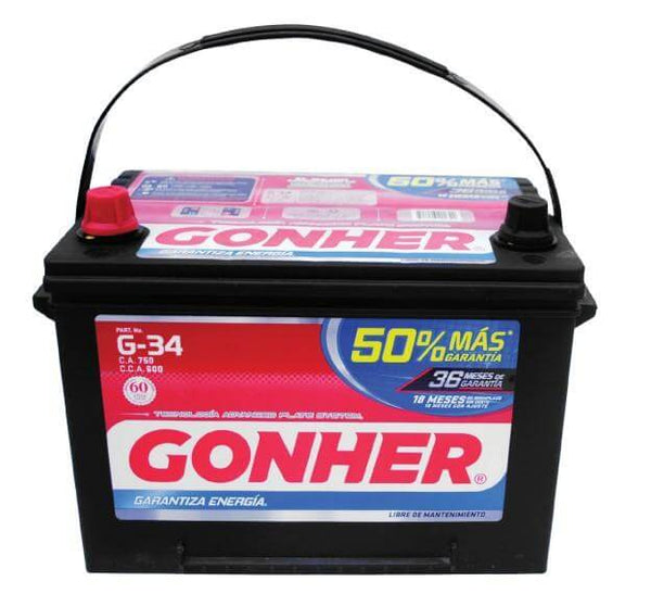 Acumulador G-34 Aut 12V 40134