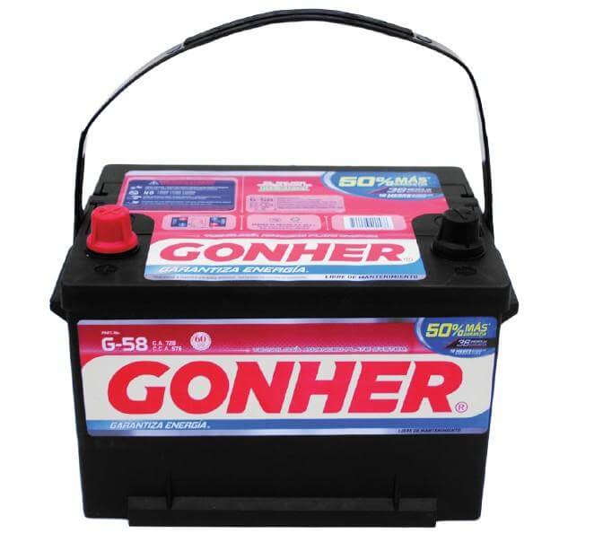 Acumulador G-58 GONHER 12V SA 40158