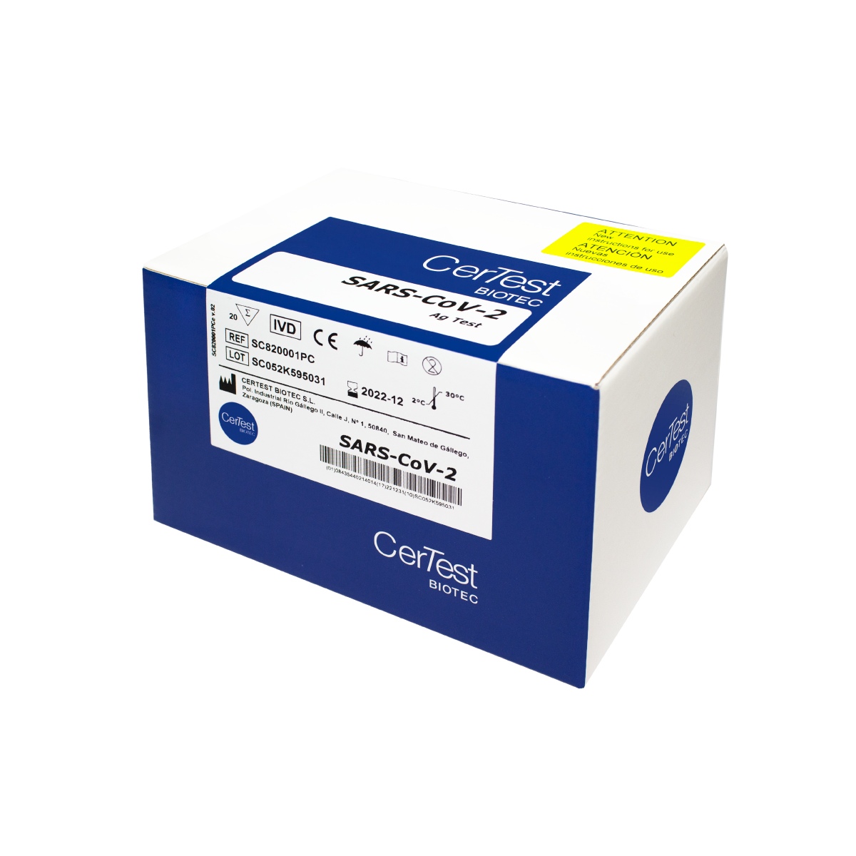 Prueba para detección de antígenos (Ag) de SARS-CoV-2 Ag